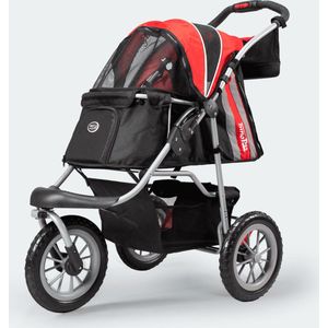 InnoPet Comfort EFA ECO - Hondenbuggy - Rood/Zwart - 96x53x104cm