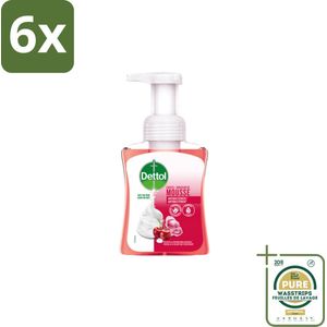 Dettol - Foam Handzeep - Rozen & Kersenbloesem - Zacht Mouse - 250 ml - Voordeelverpakking - 6 stuks - Rozen geur - Kersenbloesem geur