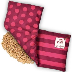 Warmtekussen met Kersenpitten - Natuurlijke Warmte- en Koudetherapie - 1 stuk - OEKO-Tex Katoen - 17 x 45 cm