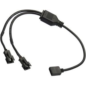 RGB splitter 5V 3-pins naar SM 3-pins verlengkabel - PC ventilatorprestaties - Moederbord 1 tot 2 stijl