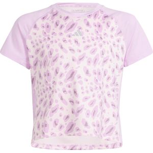 adidas Sportswear JG AOP TEE - Kinderen - Roze- 152