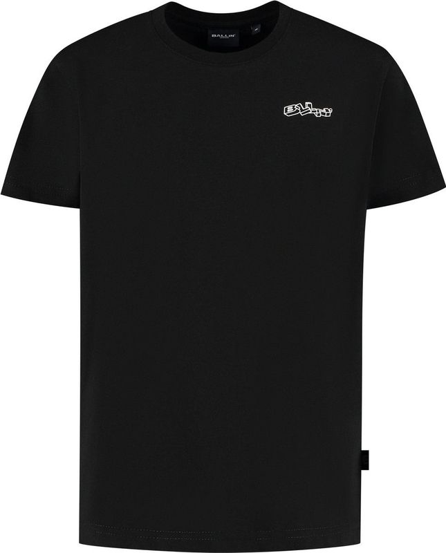Ballin Amsterdam - BLLN Outline - T-shirt - Zwart - Loose Fit - Korte Mouwen