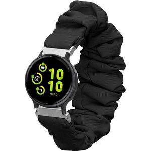 kwmobile elastisch bandje voor smartwatch - geschikt voor Garmin vivoactive 5 / active 5 - Horlogebandje van katoen - In zwart