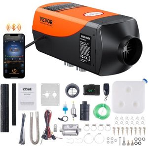 Thuys – Standkachel – Bluetooth – Bediening via App – Auto Verwarming – Car Heater – Draagbaar Design – Tot 5500m Hoogte – Diesel Heater – Oranje