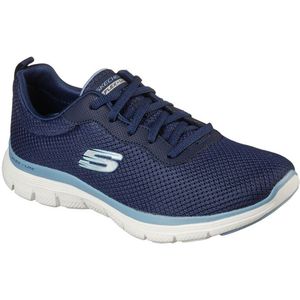 Skechers - FLEX APPEAL 4.0 - Sneaker - Blauw - Mesh - Air Cooled Memory Foam