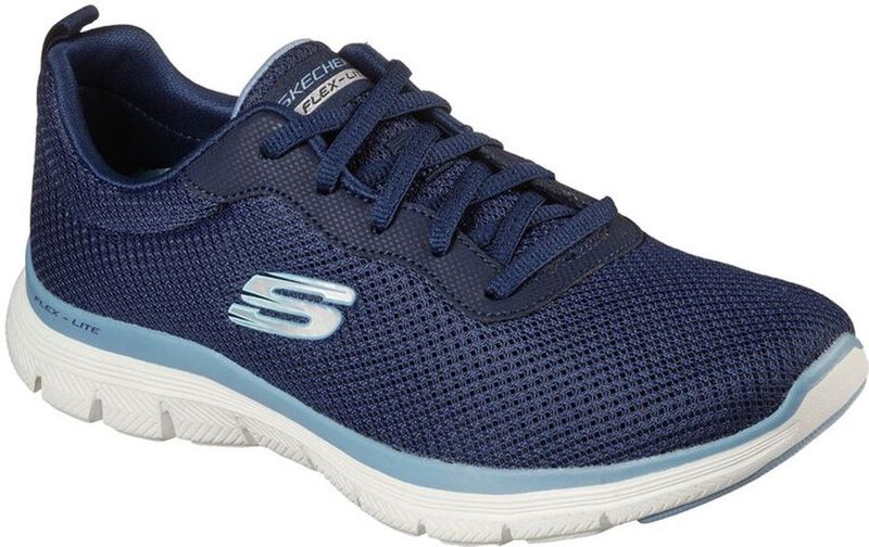 Skechers - FLEX APPEAL 4.0 - Sneaker - Blauw - Mesh - Air Cooled Memory Foam