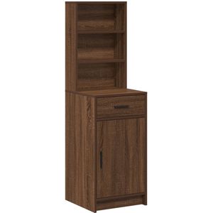 vidaXL - Hoge - kast - Bruin - Eiken - 40x41x135 - cm - Geengineerd - Hout