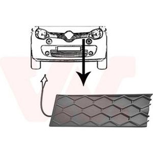VanWezel 4368511 - Grille Calandre Links - Voor Renault Twingo - 09/2014 tot Heden