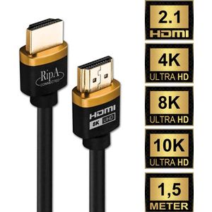 Ripa Connected HDMI 2.1 Kabel - 1,5M - UHD 4K 8K - HDMI naar HDMI - Xbox Series X