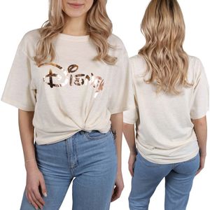 DISNEY - Beige T-shirt voor dames Blouse voor vrouwen