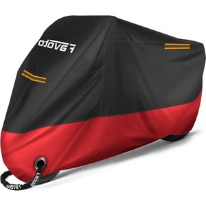 Motorhoes 210D Oxford Doek Waterdicht XXL UV-Kras Vogeluitwerpselen Hittebestendig Buitenbescherming Fiets-Scooter 245x105x125cm met Winddichte Gespen Motorhoes