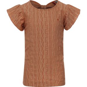 LOOXS Little 2313-7179-433 Meisjes Blouse - Maat 110 - zand van 98% polyester 2% elastane