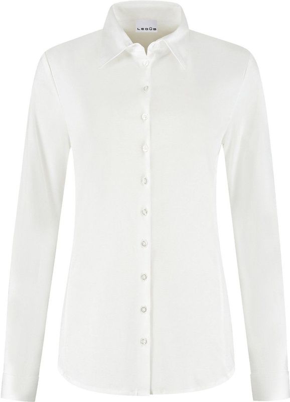 Ledub dames blouse Lizzy - jersey - wit