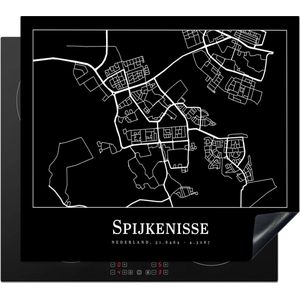 Inductie beschermer - Inductie Mat - Kookplaat beschermer - Spijkenisse - Kaart - Stadskaart - Plattegrond - Inductie beschermer - Inductie Mat - Kookplaat Beschermer - 60x52 cm - Afdekplaat inductie - Inductiebeschermer