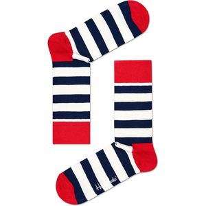 Happy Socks Stripe Sokken - blauw, groen, roze, zwart - Maat 41-46