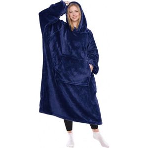 Draagbare oversized deken hoodie voor comfort en warmte