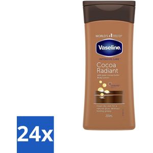 Vaseline - Cocoa Radiant - Bodylotion - Herstellend - 200 ml - Voordeelverpakking - 24 stuks