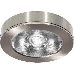 Opbouwspot Nikkel - Dimbaar - 7 watt - 1435 Lumen - 2700 Kelvin - Warm wit licht - Lichthoek 30 graden - IP44 Badkamerverlichting