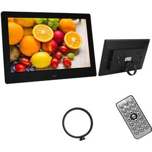 KINSI Digitale Fotolijst 10,1 Inch | Hoge Reslutie 1024x600 | Met Afstandsbediening | Externe SD-Kaart Compatibiliteit (tot 32 GB) | Auto-Rotatie Functie | Zwart & Wit