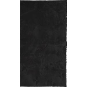 vidaXL-Vloerkleed-HUARTE-laagpolig-zacht-wasbaar-80x150-cm-zwart