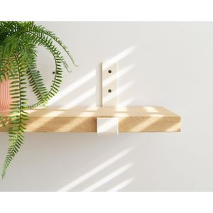STERKSTAEL Odin Japandi Beige - industriële plankdrager – geschikt voor een plank van 20 cm – kleur beige zand – incl. bevestigingsmateriaal - poedercoating – staal - 1 stuk
