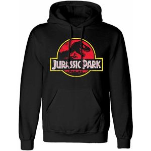 Jurassic Park - Classic Logo Hoodie Black-XXL