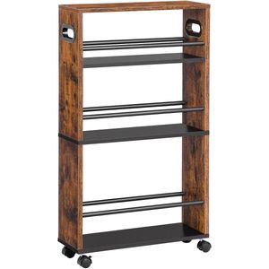 VidaLuxe - Mobiele Keukenkast - Keukentrolley - Keukenkast - Mobiel - Keukenkast Organizer - Magnetronkast - Keukenblok - Keukenkastje - Keukenkast Voor Magnetron - Kast - Kastje - Kasten - Organizer - Organizers - Opbergrek - Opberg Rek