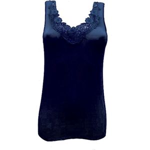 Toker dames hemd Kant 228/1 - maat 36/38 - 100% katoen - marine