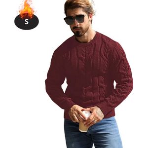 Bovista Sweater Heren - Sweaters - Hoodie - Warme Trui - Vest - Bordeauxrood - S