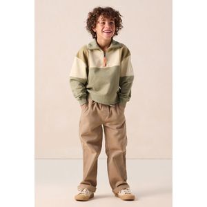 Sissy-Boy - Pull On Broek - Bruin - 100% Katoen - Elastische Band met Aantrekkoorden