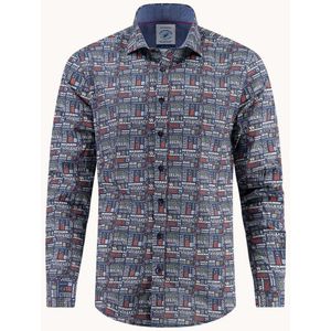 A Fish Named Fred Shirt liquor text Navy (32.009.604)