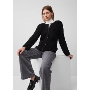 Vest - Bouclé - Alpaca/Wolmix - Met Knoopsluiting en Opgestikte Zakken