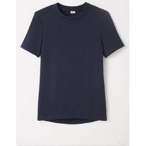 Damart - Thermolactyl T-shirt met korte mouwen, geborstelde fleece - Heren - Blauw - L