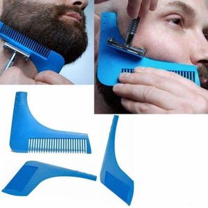 Beard Bro (2-pack) – Baardkam – Baardtrimmer - Baard Verzorging –  Blauw -Creëer de perfect getrimde baard - Mangry