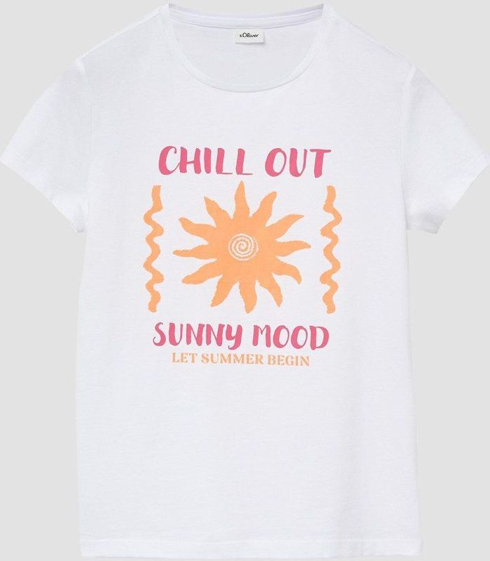 T-shirt - Katoen - Korte Mouwen - Print met Gommetjes