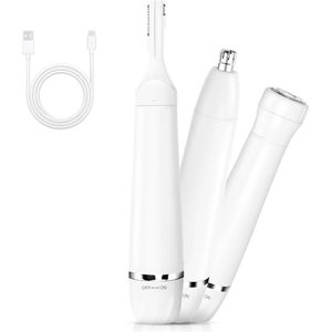 DailySupplies® Neustrimmer Mannen - Bodygroomer - Scheerapparaat - Oortrimmer - Wit