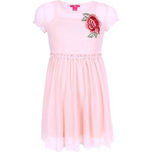 Lichtroze jurk met roos