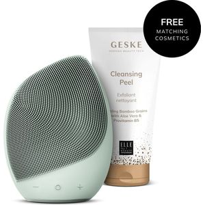 GESKE | SmartAppGuided™ Sonic Gezichtsborstel | 5 in 1 | Farbe: Groen + Gratis cosmetica