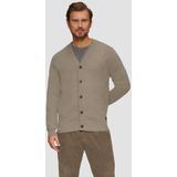 s.Oliver - Gebreid Vest - Bruin Gemêleerd