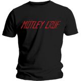 Motley Crue - Distressed Logo Heren T-shirt - M - Zwart