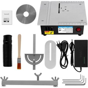 Verstelbare Mini-tafelzaag 96W 7-speed voor DIY Handmodellen maken