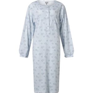 Cocodream dames nachthemd lange mouw - 613531 - L - Blauw