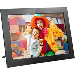 PolderGoods - digitale fotolijst - 1280x800 HD IPS -10,1 inch - WiFi - 32GB - Muur Monteerbaar - Touchscreen Automatische - Via App Decoratief