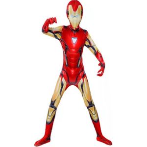 Super hero Marvel Ironman verkleedkostuum voor kinderen - maat S 100-110 cm - Carnaval, Halloween en verjaardag pak kids suit