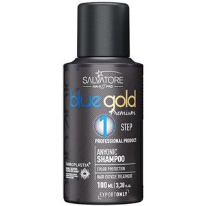Salvatore - Blue Gold Shampoo – Professionele Krullend Haar Verzorging – Krullend Haar Producten – 100ml