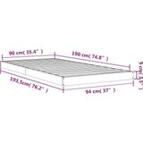 vidaXL-Bedframe-massief-grenenhout-zwart-90x190-cm-Single