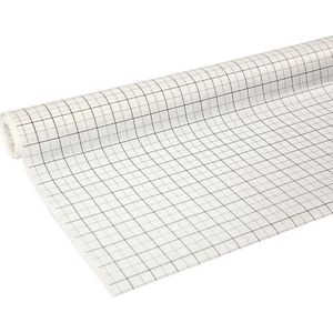 Benza Patroonpapier - Overtrek Papier met RUIT - 10 mtr x 100 cm - 4 Rollen