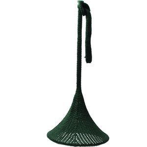 Gebreide  hanglamp - Donkergroen - Large - Ø 25 cm