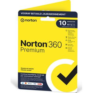 Norton 360 Premium 2020 - 10 Apparaten - 1 Jaar - 75GB - Nederlands - Windows/MAC/Android/iOS Download