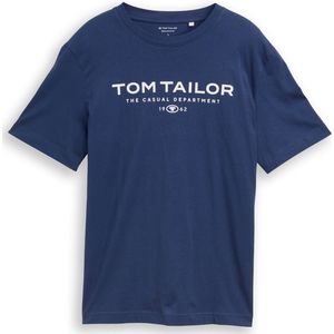 Tom Tailor T-shirt van katoen met logoprint